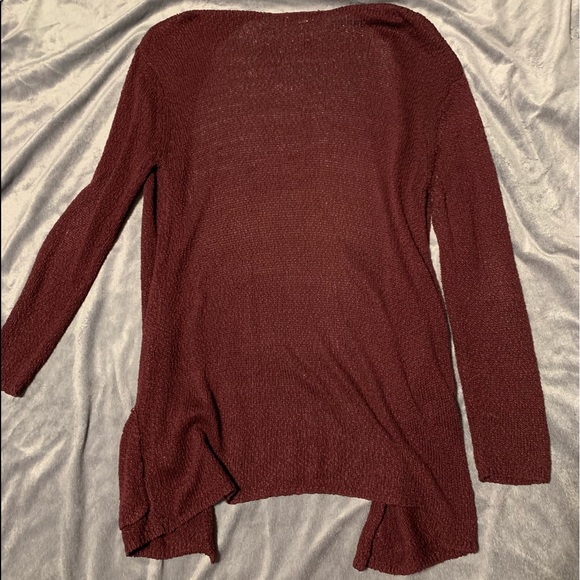 Garage - Oversized Cardigan - Burgundy - Sz: XS-S - Picture 5 of 5